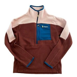 Cotopaxi Womens Abrazo Half-Zip Fleece Size XS Magenta Navy Pink